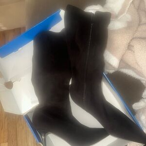 Gently worn basically New thigh high boots by spring